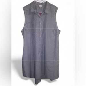 Avenue | NWT Sleeveless Striped Shirt Dress Sz 26